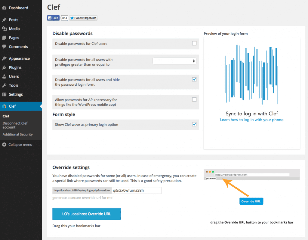 clef two factor authentication