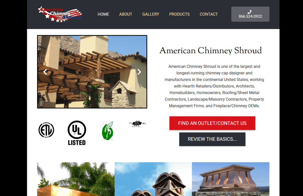 americain chimney shroud