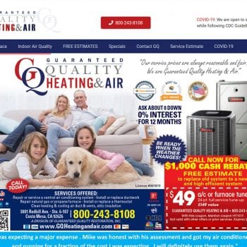 hvac web design